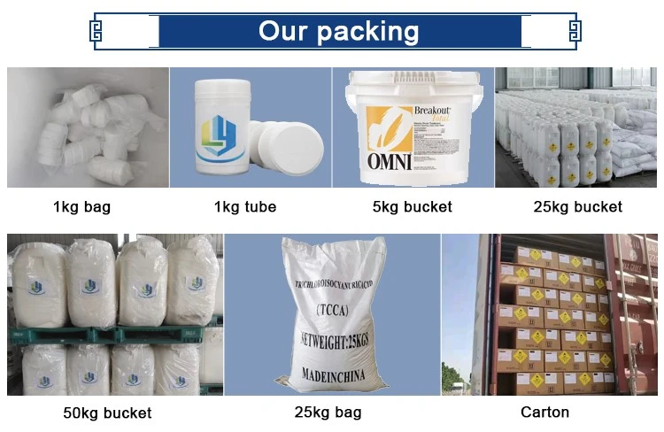 87-90-1 TCCA Tablets Powder Trichloroisocyanuric Acid 90 200g Application 87-90-1 TCCA Tablets Powder Trichloroisocyanuric Acid 90 200g Application