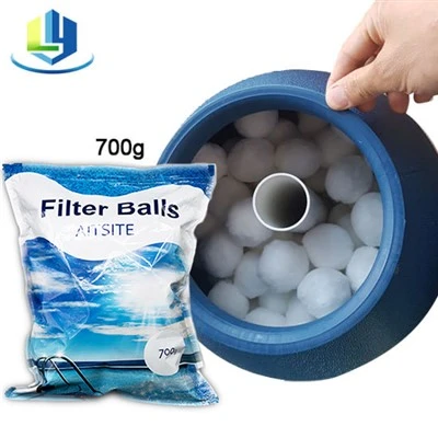 Media Penapis Kolam Renang Fiber Ball 700g Pembungkusan Beg Warna
