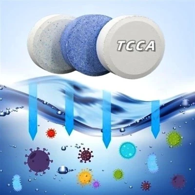 Kualiti Dijamin Kolam Kimia Klorin Tablet Serbuk Butiran 90% TCCA