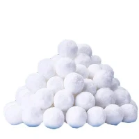 Poliester Fiber Filter Ball Dekontaminasi Industri Dan Bahan Penapis Penyingkiran Minyak