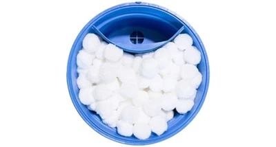 Bola Penapis Kolam Kapasiti Rawatan Air Bola Penapis Putih Boleh Diperbaharui Boleh Diguna Semula