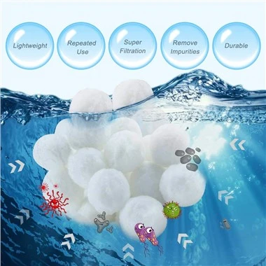 Penapis Fiber Bola Boleh Basuh Untuk Kolam Penapis