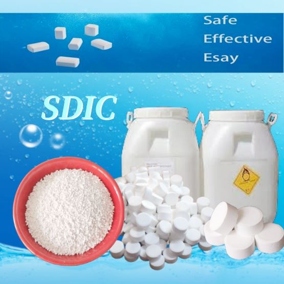 25kg Butiran 8-30serbuk mesh Sodium Dichloroisocyanurate Rawatan Air Bahan Kimia SDIC