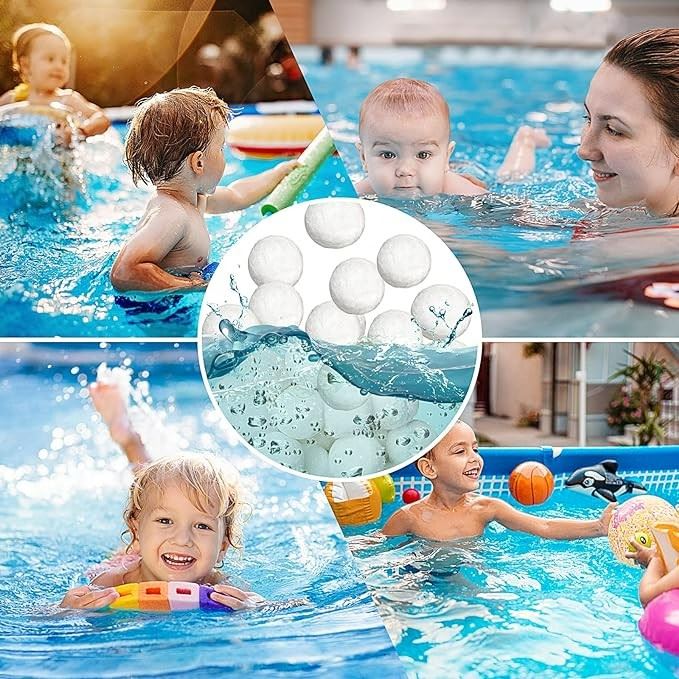 Pool Filter Media Balls For Above Ground Pool Reusable Eco-Friendly Sand Filter Balls Instead Of Sand