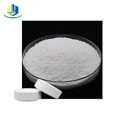 Bekalan Kilang SDIC CAS 2893-78-9 56% 60% Tablet Disinfektan Kolam Renang Sodium Dichloroisocyanurate